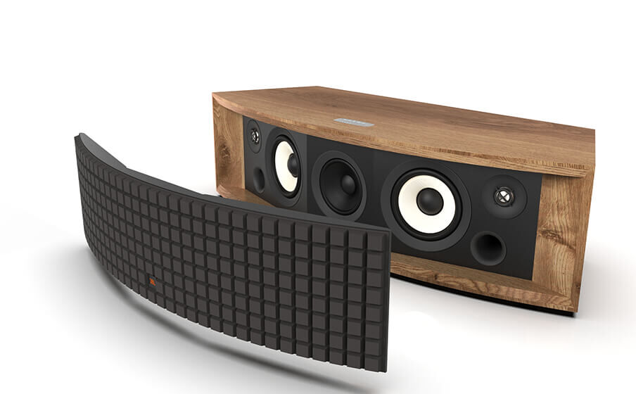 JBL L75ms Music System Grille en mousse Quadrex noire - Image