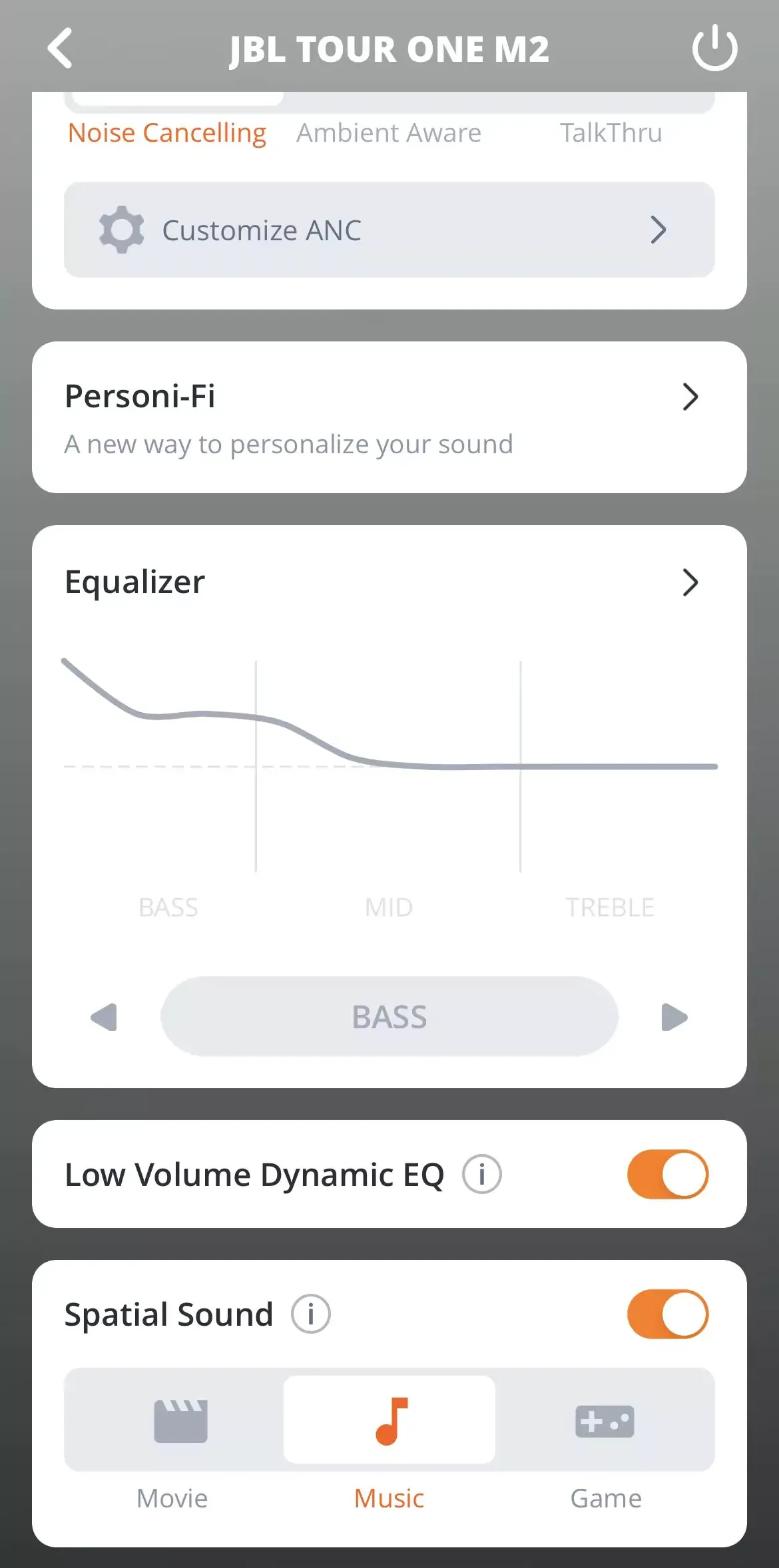 Égaliseur dynamique à faible volume